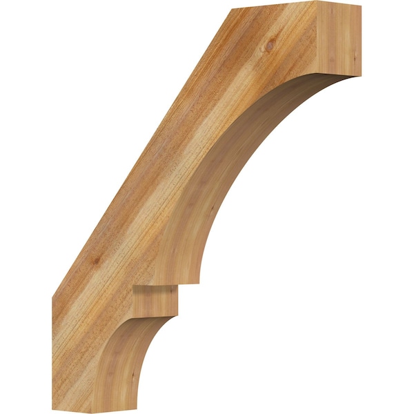 Ekena Millwork 6"W x 32"D x 36"H Balboa Rough Sawn Knee Brace, Western Red Cedar BRC06X32X36BOA00RWR - main